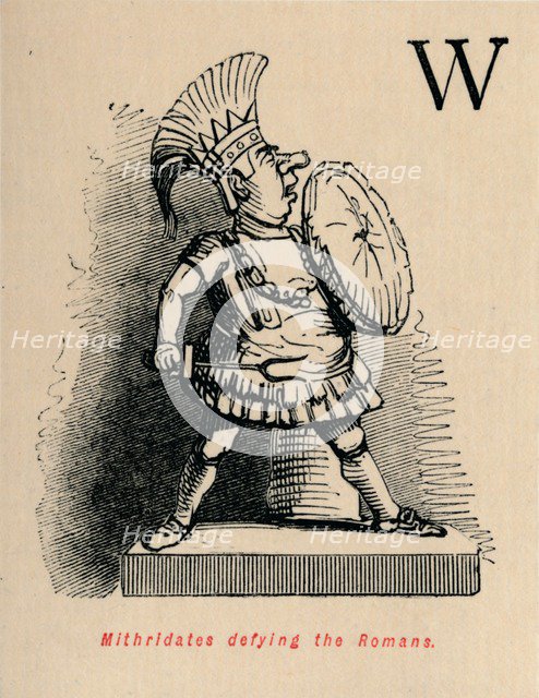 'Mithridates defying the Romans', 1852. Artist: John Leech.