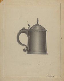 Pewter Tankard, c. 1936. Creator: Arsen Maralian.