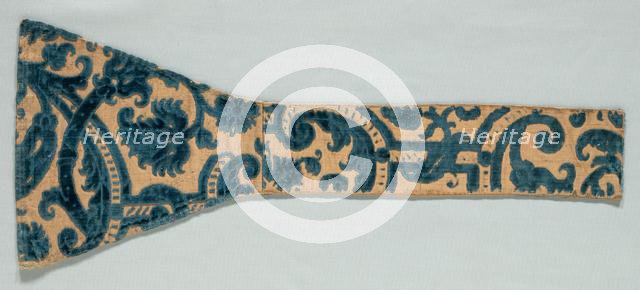 Velvet Fragment, 1650-1699. Creator: Unknown.