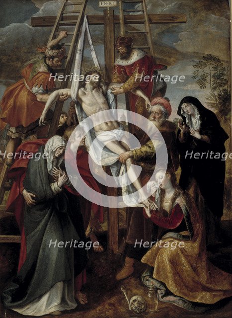  'Descent', oil on canvas by Martin de Vos.