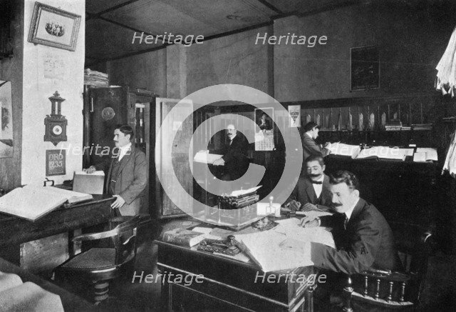 Offices of Perez and Sanjurio, importers and exporters, Asuncion, Paraguay, 1911. Artist: Unknown