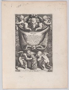 Frontispiece from "Collection of Portraits", 1714-41. Creator: Etienne Desrochers.