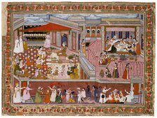 Birth in a Palace, 1760-1770. Artist: Indian Art  