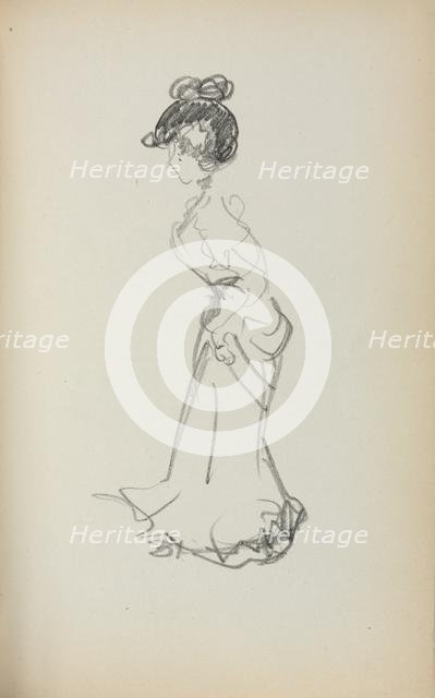 Italian Sketchbook: Standing Woman (page 167), 1898-1899. Creator: Maurice Prendergast (American, 1858-1924).