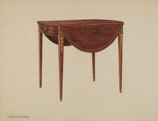 Pembroke Table, c. 1937. Creator: Ulrich Fischer.