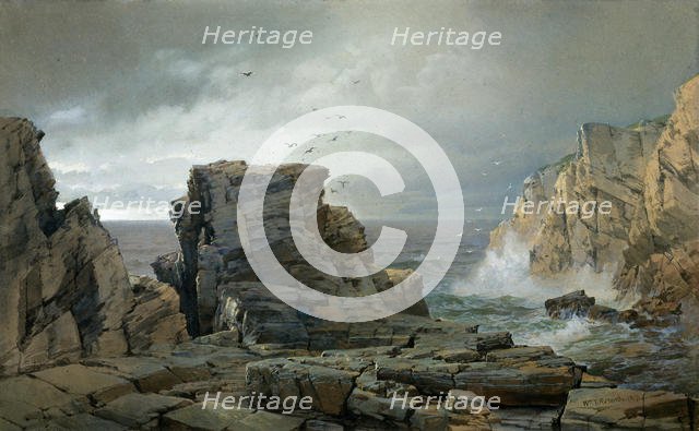 A Rocky Coast, 1877. Creator: William Trost Richards.