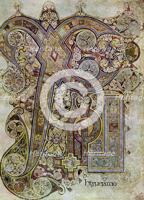 The Monogram Page, 800 AD, (20th century). Artist: Unknown