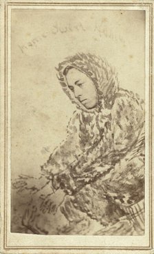 George Kennan, half-length portrait, facing left, 1865. Creator: Unknown.