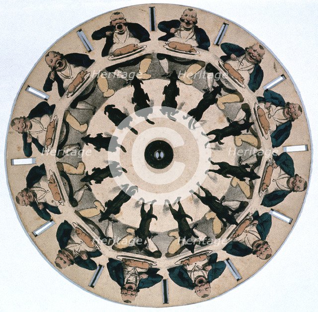 Fantascope disc, 1833.  Artist: Thomas Mann Baynes
