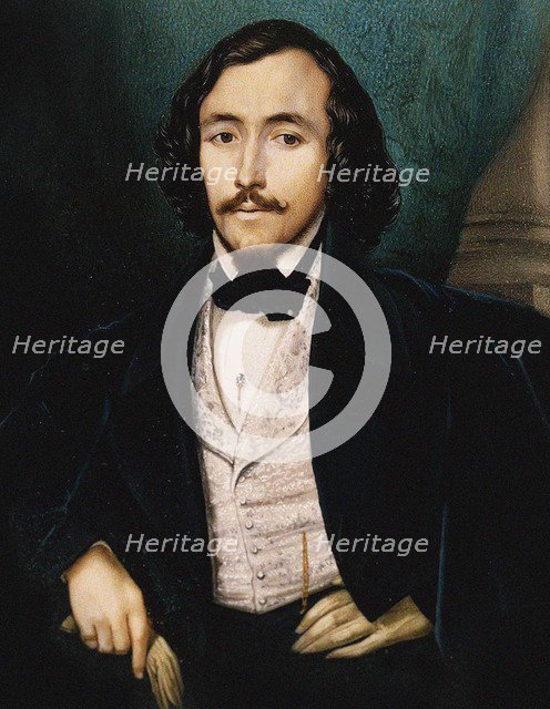 Portrait of the baritone Felice Varesi (1813-1889), .