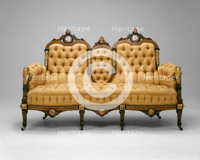 Sofa, 1860/70. Creator: Unknown.