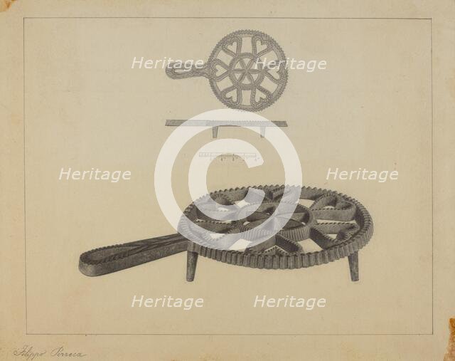 Pa. German Flat-iron Stand, 1935/1942. Creator: Filippo Porreca.