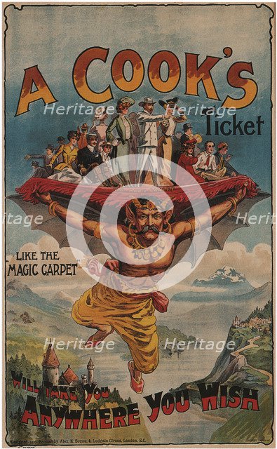 A Cook's Ticket will take you Anywhere you Wish, 1905. Artist: Sutton, Alex K. (active 1900s-1910s)