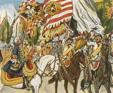 Victory celebration at Hohenfriedberg, 4 June 1745, (1936). Creator: Unknown.