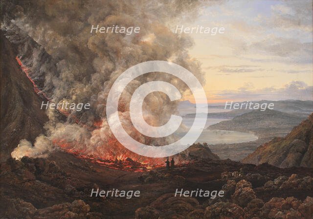 Eruption of the Volcano Vesuvius, 1821. Creator: Johan Christian Dahl.