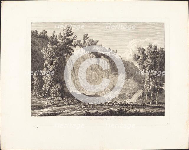 Cascatella Superiore a Tivoli, 1796. Creator: Albert Christoph Dies.