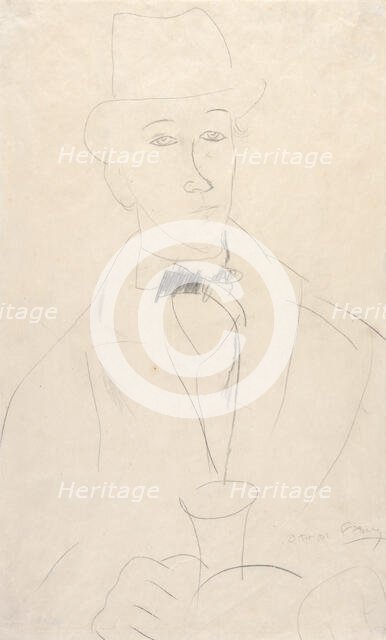 Portrait of the Artist, Othon Friesz, c1900. Creator: Amadeo Modigliani.