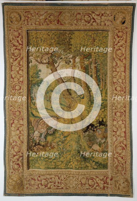 Dragon eating eggs (Tapestry), Mid of 17th cen.. Artist: Anonymous  