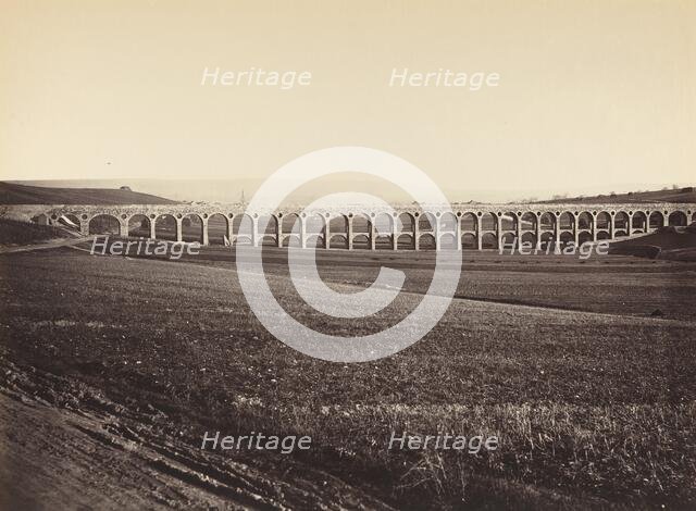 Arcades de pont sur Vanne (Arcades, Bridge over the Vanne), 1873. Creator: Hippolyte-Auguste Collard.