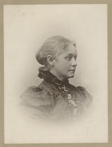Pianist and composer Agathe Backer Grøndahl (1847-1907). Creator: Szacinski de Ravics, Ludwik (1844-1894).