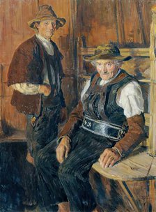 Sarnthein farmers, 1907. Creator: Ferdinand Kruis.