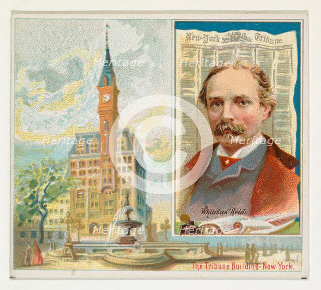 Whitelaw Reid, New York Tribune, from the American Editors series (N35) for Allen & Ginter..., 1887. Creator: Allen & Ginter.