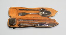 Leather Case for Traveling Set of Cutlery (Nécessaire de Voyage), Augsburg, 1761/63. Creator: Unknown.