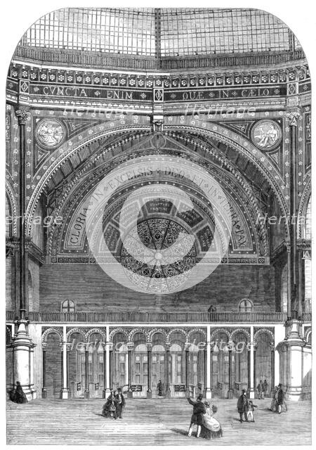 The International Exhibition Building: west portion of the Western Dome, 1862. Creator: Unknown.