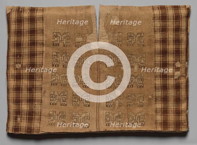 Tunic with Profile Animals and Checkerboards, 700 BC-AD 650. Creator: Unknown.