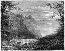 The chalk cliffs at the Königsstuhl, Rügen, Germany, 19th century.Artist: Francois Stroobant