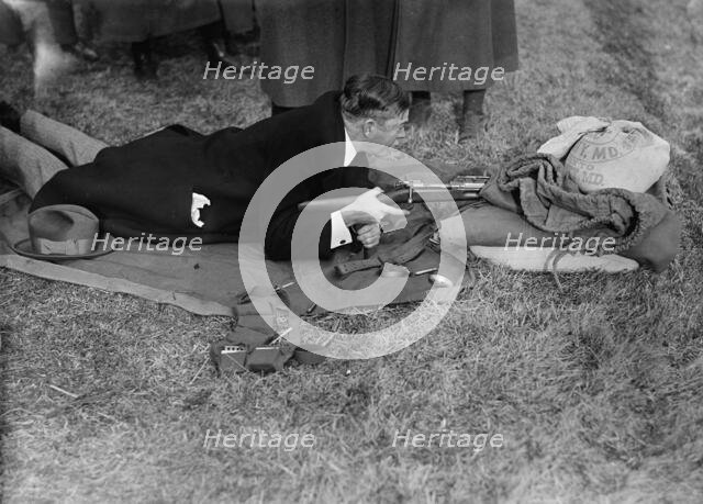 Army, U.S. Rifle Tests, 1918. Creator: Harris & Ewing.