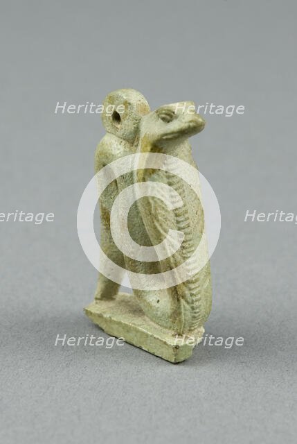 Amulet of a Cobra, Egypt, Third Intermediate Period, Dynasty 21-25 (1070-656 BCE). Creator: Unknown.
