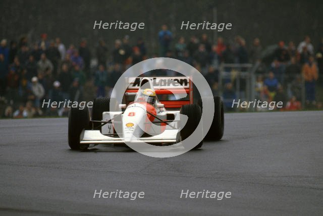 McLaren MP4-8, Ayrton Senna 1993 European Grand Prix at Donington. Creator: Unknown.