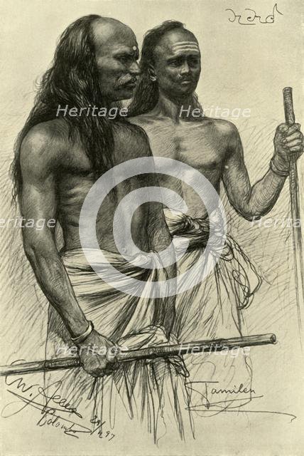Tamil men, Colombo, Ceylon, 1898. Creator: Christian Wilhelm Allers.