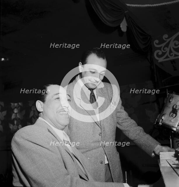 Portrait of Django Reinhardt and Duke Ellington, Aquarium, New York, N.Y., ca. Nov. 1946. Creator: William Paul Gottlieb.
