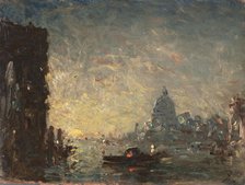 Venise au coucher du soleil, between 1870 and 1880. Creator: Felix Francois Georges Philibert Ziem.