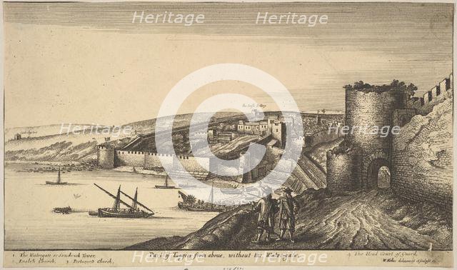 Part of Tangier from above, 1670. Creator: Wenceslaus Hollar.