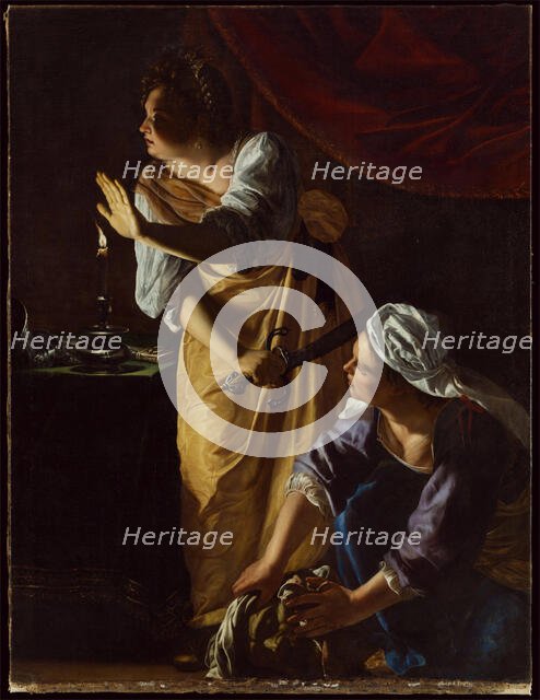 Judith and Her Maidservant with the Head of Holofernes, c1623-1625. Creator: Artemisia Gentileschi.