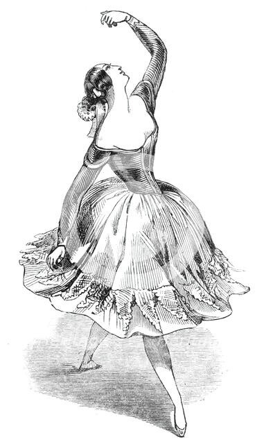 Md.elle Fanny Eissler dancing "The Saragossa", 1844. Creator: Unknown.