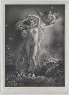 Danaë, 1824. Creator: Hyacinthe-Louis-Victor-Jean-Baptiste Aubry-Lecomte.