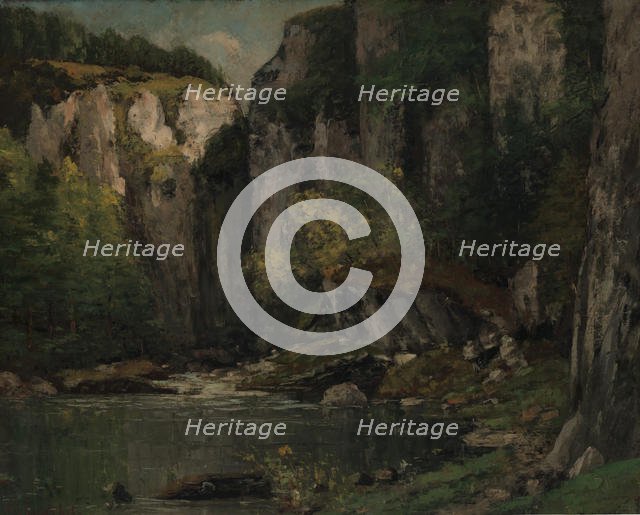 River and Rocks, 1873-77. Creator: Gustave Courbet.