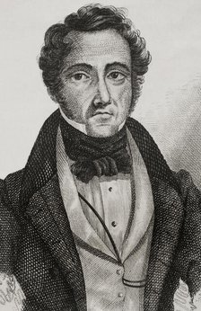 Portrait of Francisco Javier de Istúriz Montero (1790-1871), Spanish politician and diplomat, 1845.  Creator: Jose Gomez.