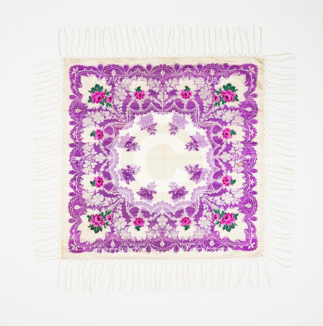 Scarf, European, 1860-90. Creator: Unknown.