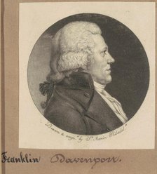 Franklin Davenport, 1798. Creator: Charles Balthazar Julien Févret de Saint-Mémin.