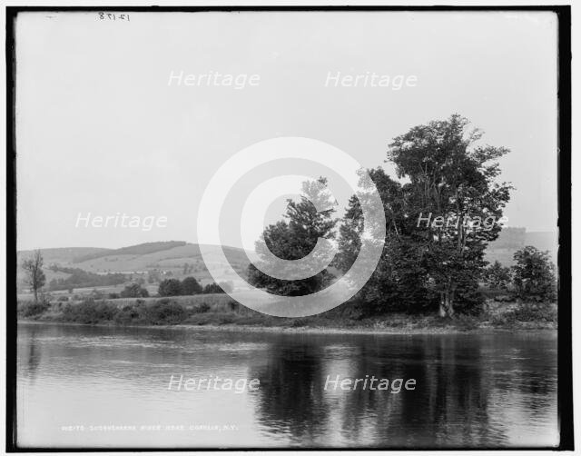 Susquehanna River near Conklin, N.Y., between 1890 and 1901. Creator: Unknown.