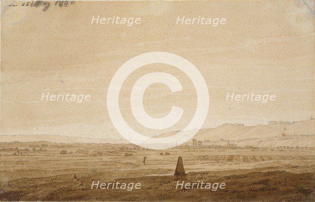 Landscape with an Obelisk, 1803. Artist: Caspar David Friedrich.
