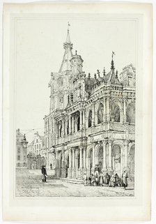 Hotel de Ville, Cologne, 1833. Creator: Samuel Prout.