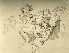 'Hovering Angels', mid 18th century, (1928). Artist: Giovanni Battista Tiepolo.