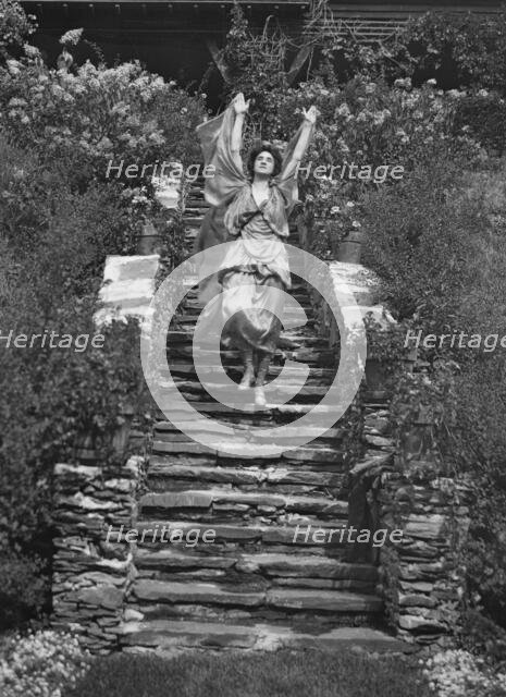 Scene from Sanctuary, A Bird Masque, by Percy MacKaye...Meriden Bird Club...New Hampshire, 1913. Creator: Arnold Genthe.
