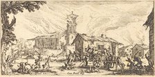 Ravaging and Burning a Village, c. 1633. Creator: Jacques Callot.